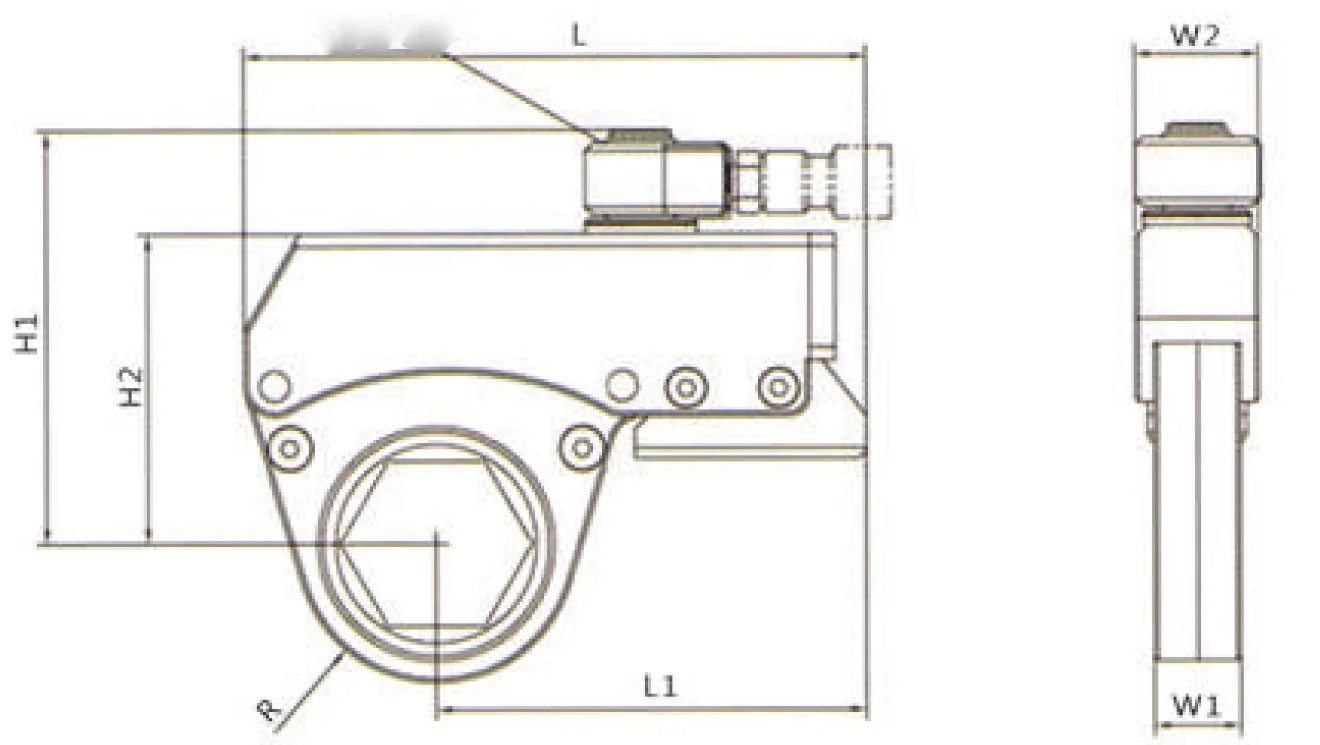 High Torque Hydraulic Hollow Wrench