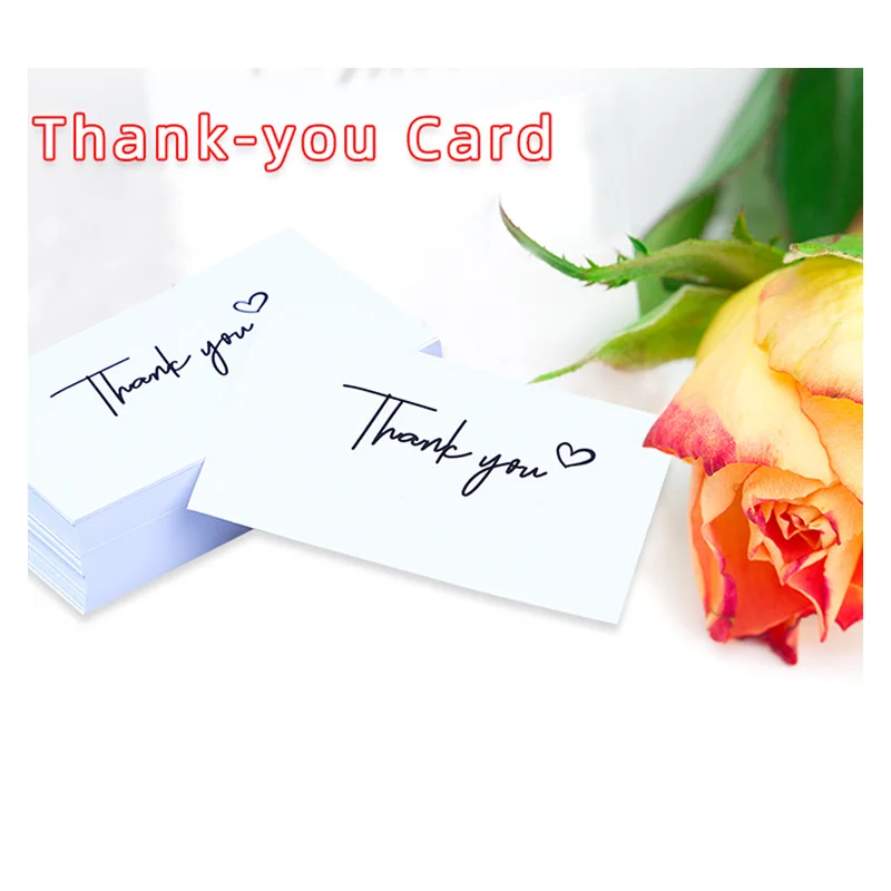 Thank You Card(10pcs /pack) , Package Gift, Birthday, For Small Business, Colleague, Customer, Greeting Card, message card