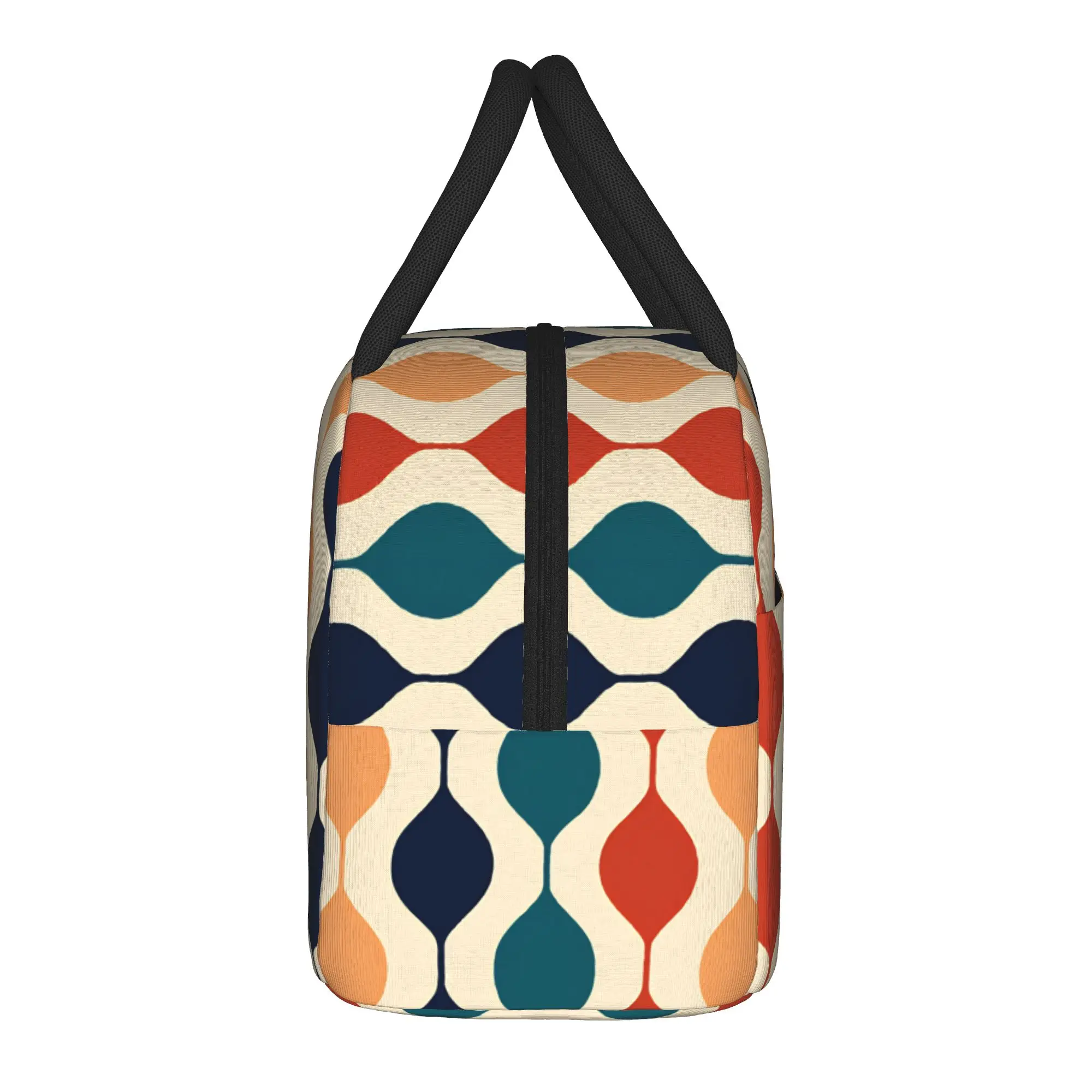 Orla Kiely Flower Pattern Lunch Bag  Portable Lunch Box Girls Office Print Cooler Bag Vintage Waterproof Thermal Tote Handbags
