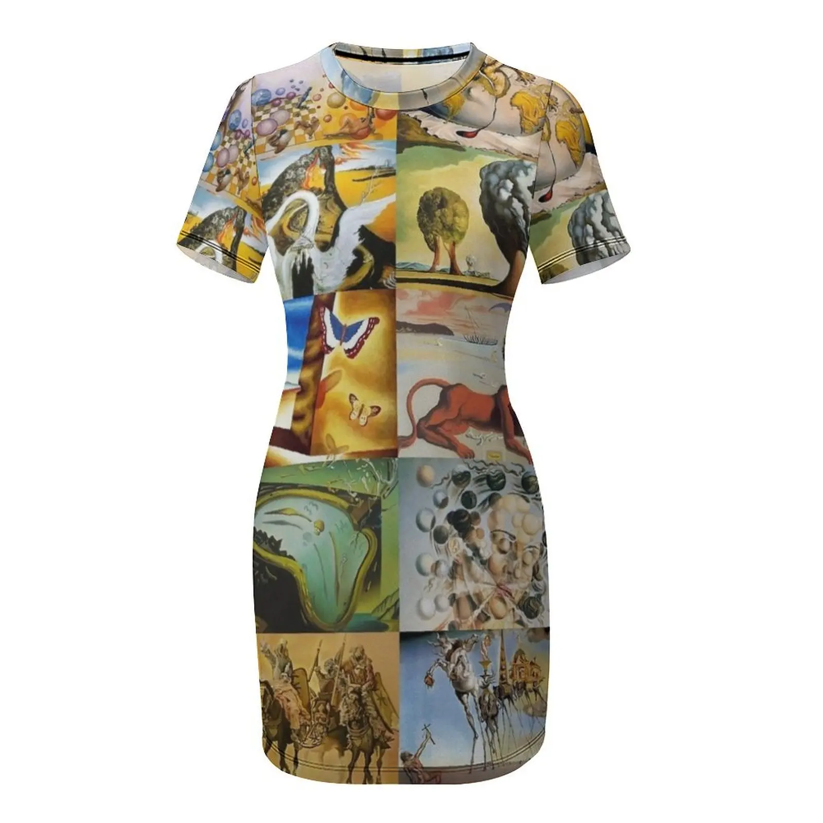 Salvador Dali Short Sleeved Dress birthday dress Bride dresses Dress