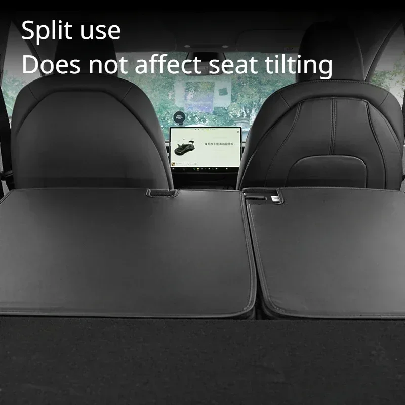 Rear Seat Back Cushion for Tesla Model Y/3/3+ Trunk Anti Kick Mat Protection Pad Car Accessories for New Model3 Highland 2024