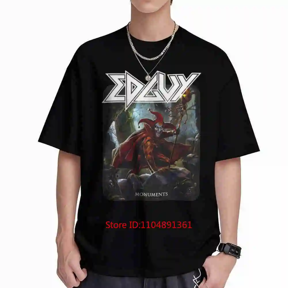 Edguy Band Monuments Heavy Metal Short Sleeve Tee 100% Cotton T-Shirt