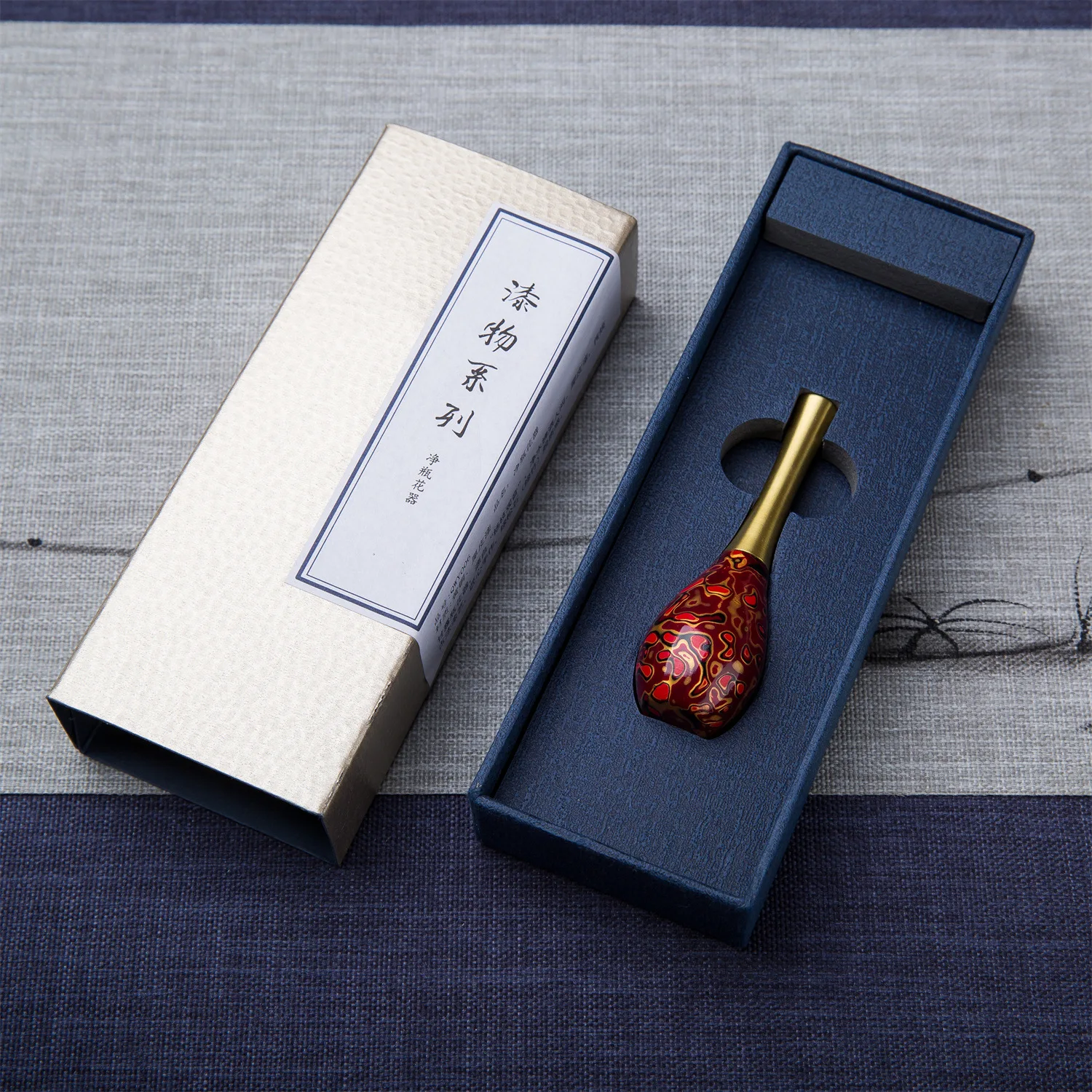 Traditional lacquerware handicraft flower insert antique incense insert study small decoration indoor portable incense flower