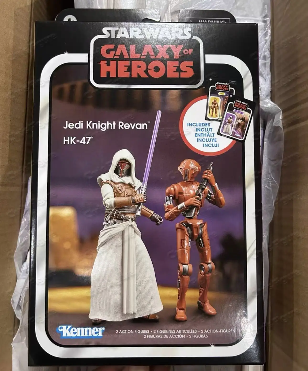 In Stock Ships Within 18 Hours Star Wars Galaxy of Heroes HK-47 and Jedi Knight Revan Action Figure Model Toy Retro Series - view 2