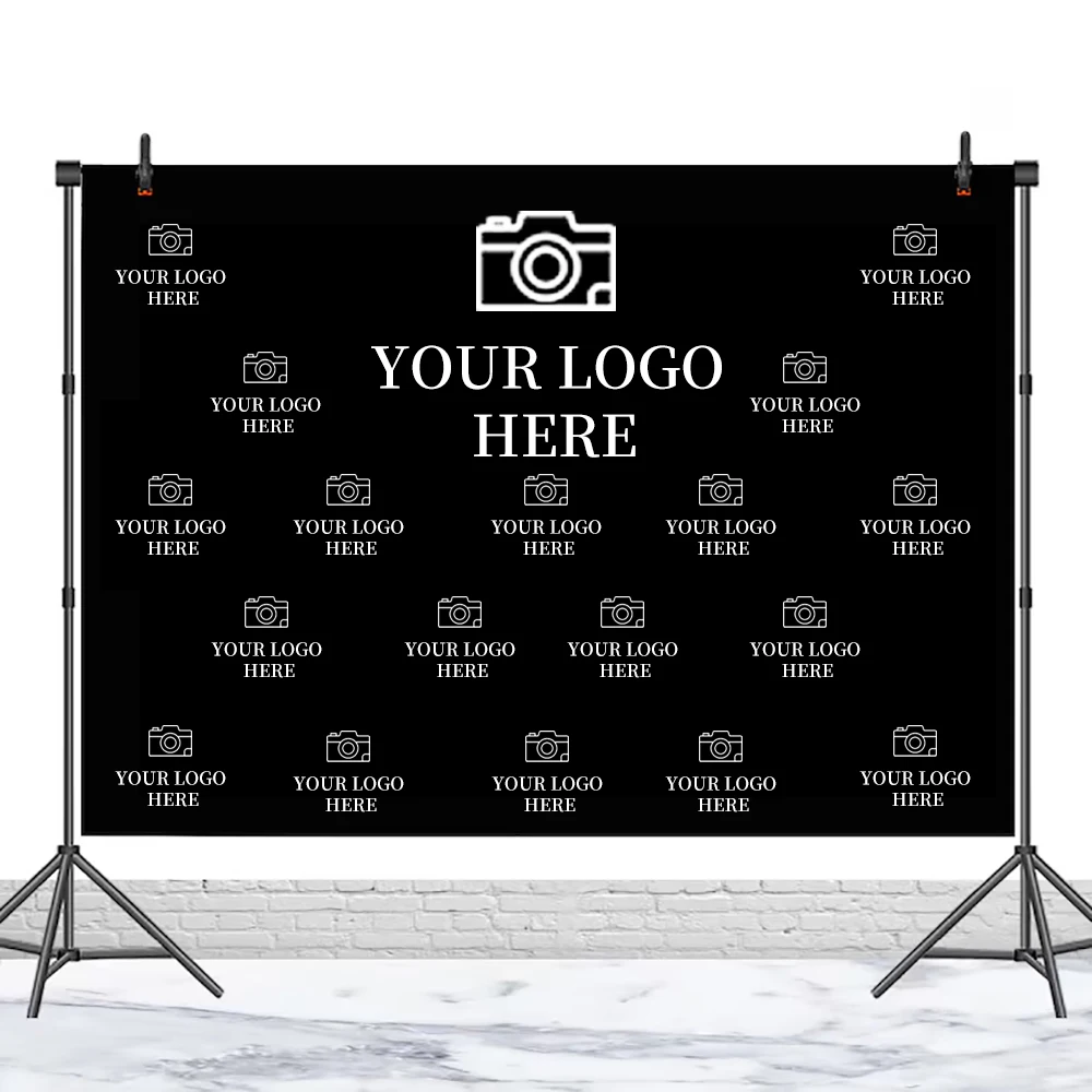 Arrière-plan de photographie d'événements personnalisables, images de texte personnalisées, Logos, fête d'anniversaire, mariage, télécharger de vos modèles