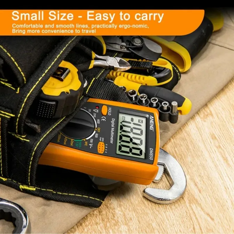 Imagem -04 - Portátil Lcd Automático Profissional Multímetro Digital Conta Auto ac dc Votage Tester Ohm Amperímetro Atual Detector Tool 1pc