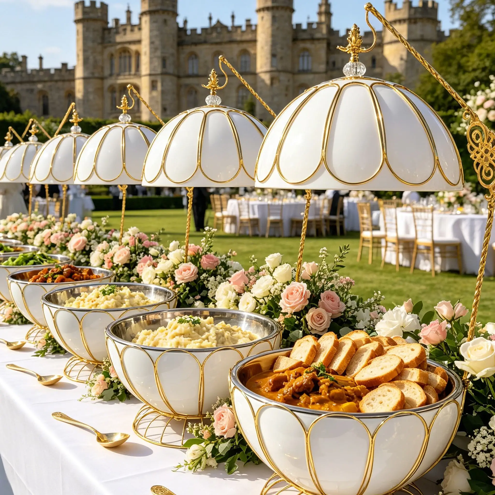Luxurious platinum-plated fancy insulation plate, suitable for catering buffets, hotel supplies, weddings, and other occasions