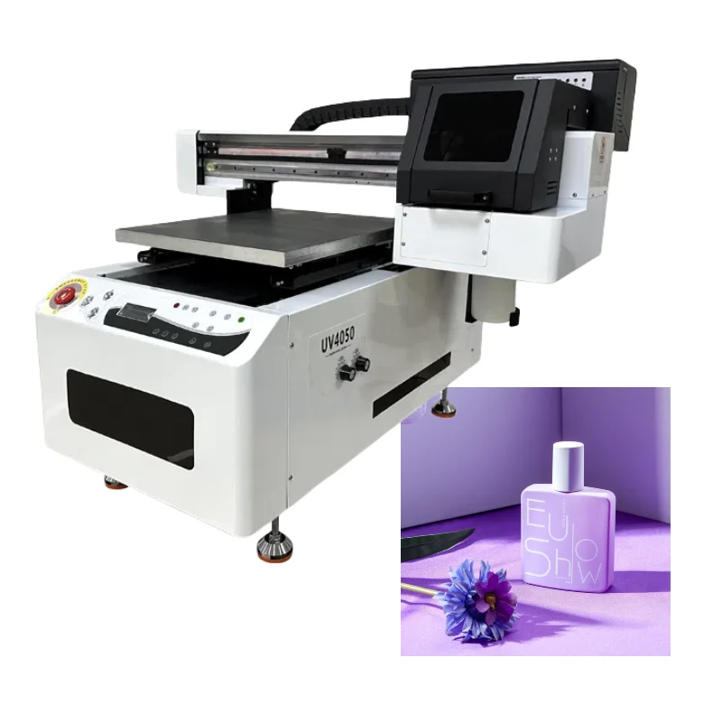 40*50cm UV flatbed printer cup wood glass directly printing machine with a rotary device