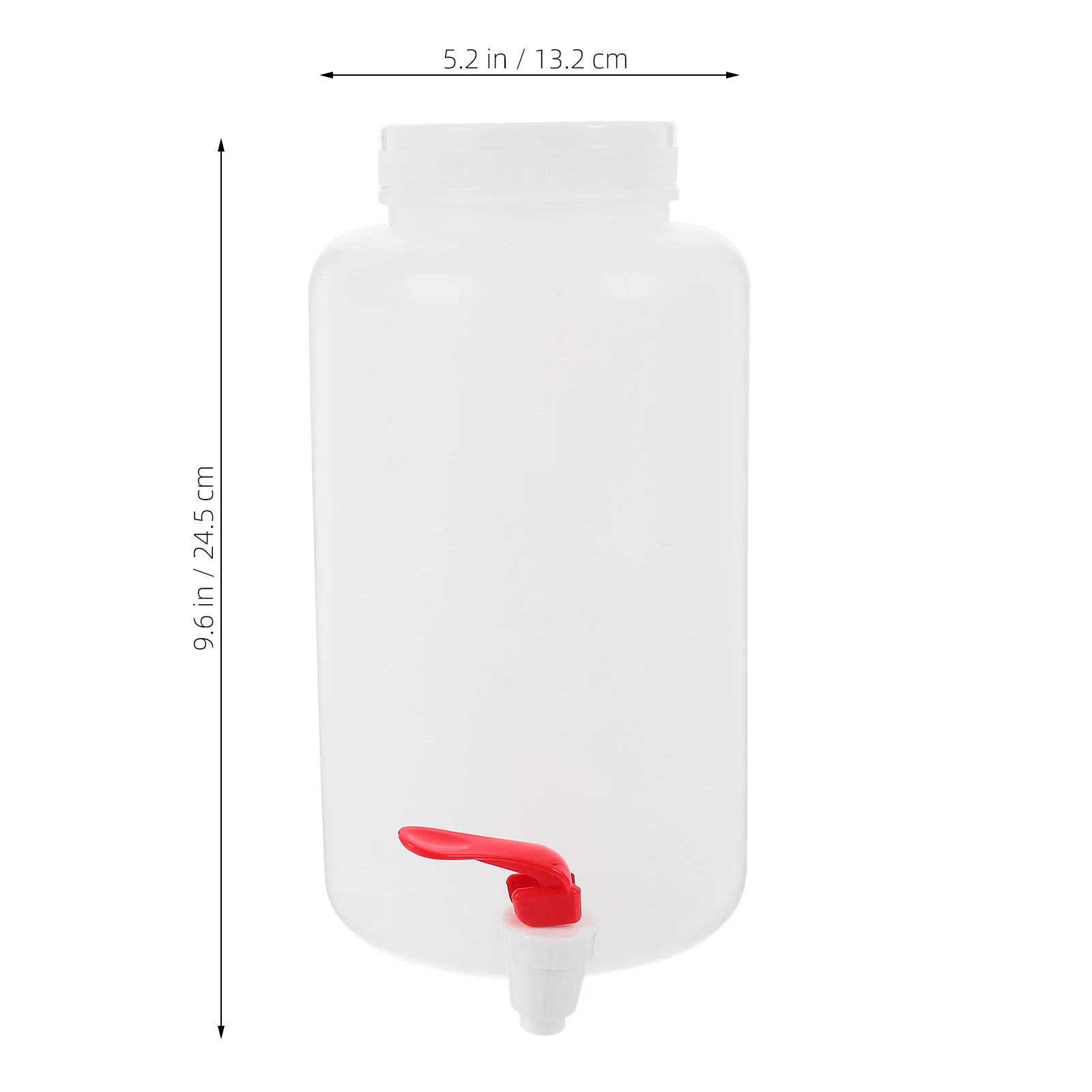 زجاجة توزيع بلاستيكية مع حاوية حنفية بغطاء مانعة للتسرب لتخزين كاشف المختبر وجسم شفاف للمراقبة