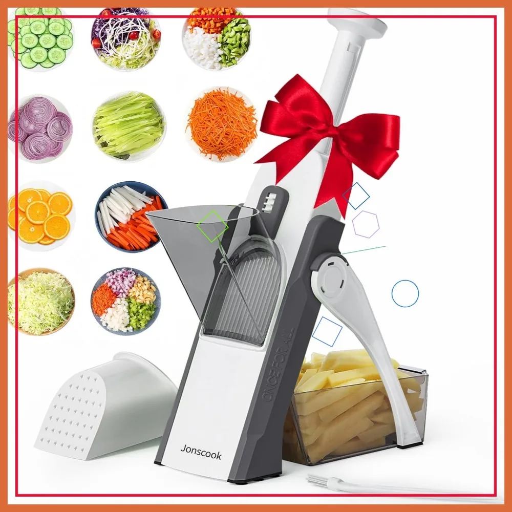 

Multifunctional Safe Vegetable Chopper Cutter Slicer Dicer for Kitchen Meal Prep - Gray