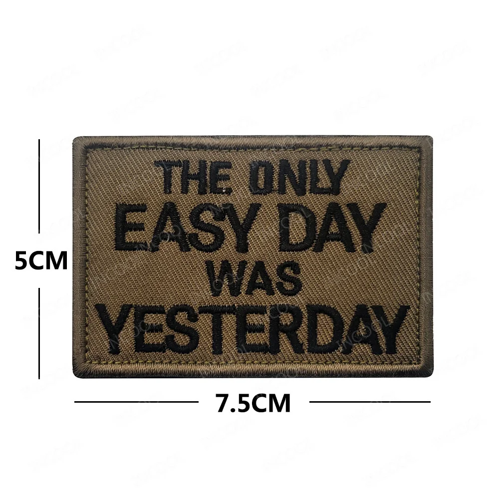 Funny Classic Saying Patch Motivational Phrases Biker Slogan Words Military Patches Emblem Appliqued Sticker Chevron Strip Badge