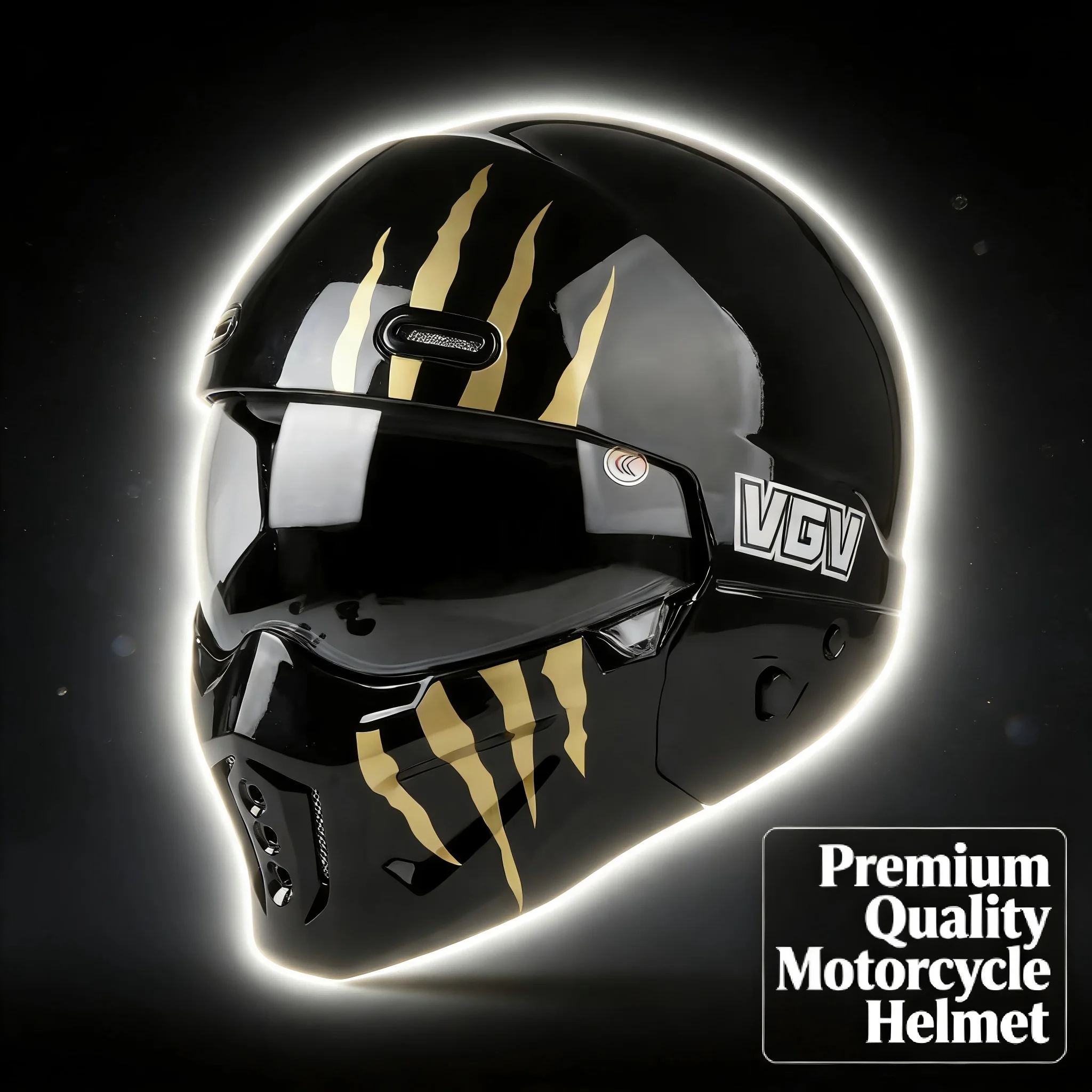 

VGV 50 Scorpion Helmet Comes with a Three Piece DOT Certified New Open Modular Motorcycle Helmet Suitable for All Seasons