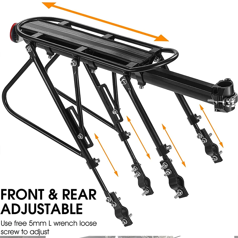 WEST BIKING Bicycle Rear Rack For 20-29 Inch MTB Bike Luggage Carrier Stand Quick Release Aluminum Alloy Cycling Cargo Shelf