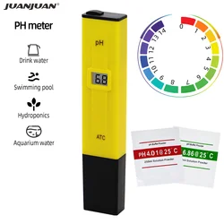 Analisi digitale dell'acqua PH Meter Tester strumenti 0.0-14.0pH per materiel Aquarium akwario Swim Pool Water Lab medidor de ph