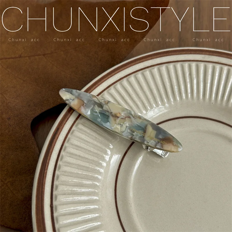 مشبك شعر لـ Flyaways، مشبك من الأسيتات الكوري، مشبك غرة للجبهة، تثبيت آمن للشعر الرقيق، ضروري للتصفيف اليومي