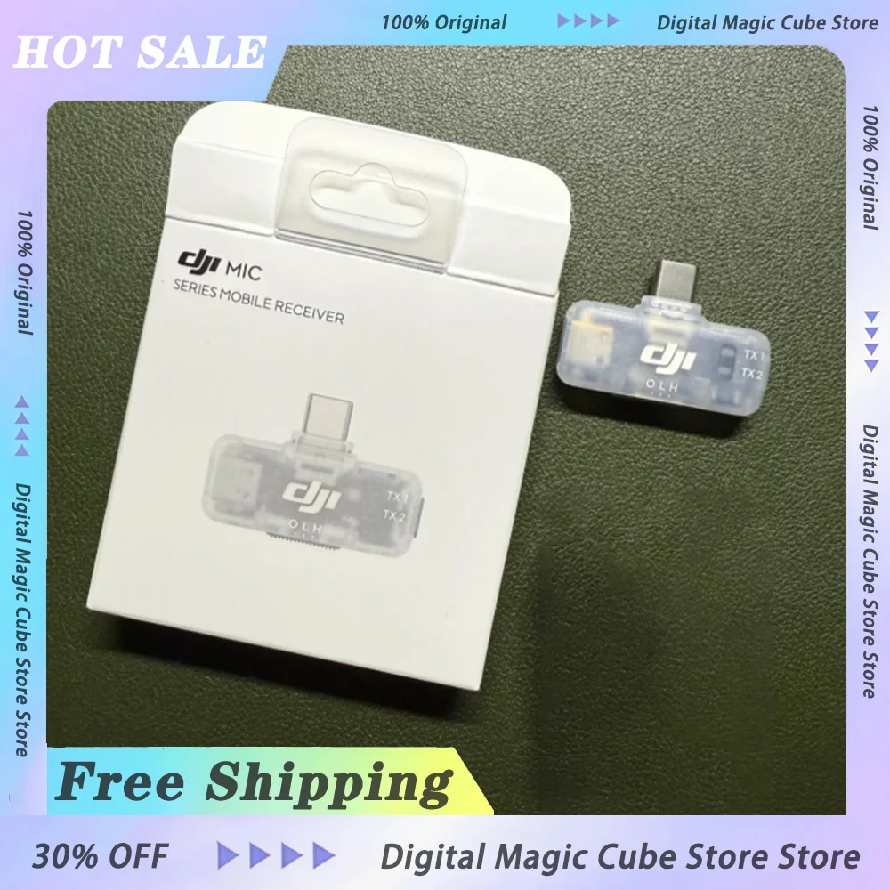 For DJI Mic Series Mobile Receiver for DJI Mic 2 DJI Mic 3 and DJI Mic Mini transmitters Mobile Receiver of the DJI Mic Series