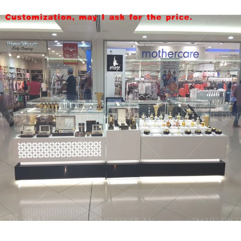 

custom.2.5*2.5M 3*3*5M 10X12 12*12 Ft Perfume Kiosk Perfume Kiosk Decore Accessories Retail Booth Kiosk Perfume