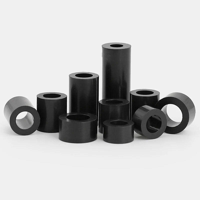 20/ 50pcs M3 M4 M5 M6 M8 White/ Black ABS Non-Threaded Spacer Round Hollow Standoff Washer PCB Board Spacer length 2 to 25mm