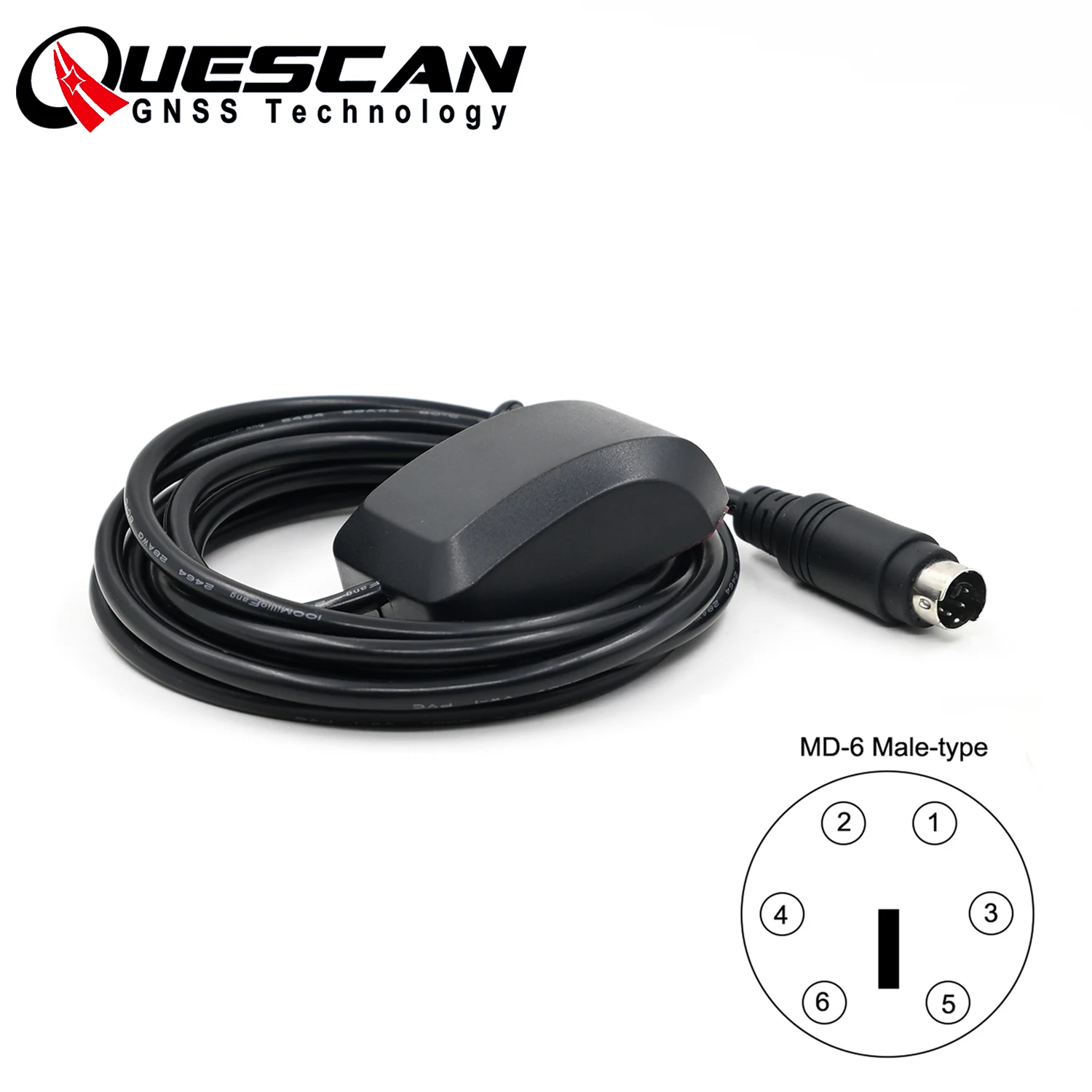 QUESCAN RS232 MD6 PS2 GPS Antenna Receiver Mouse connector Replace Globalsat BR355S4 BR355N5,NMEA0183,4800 bps 9600 bps,1-10Hz