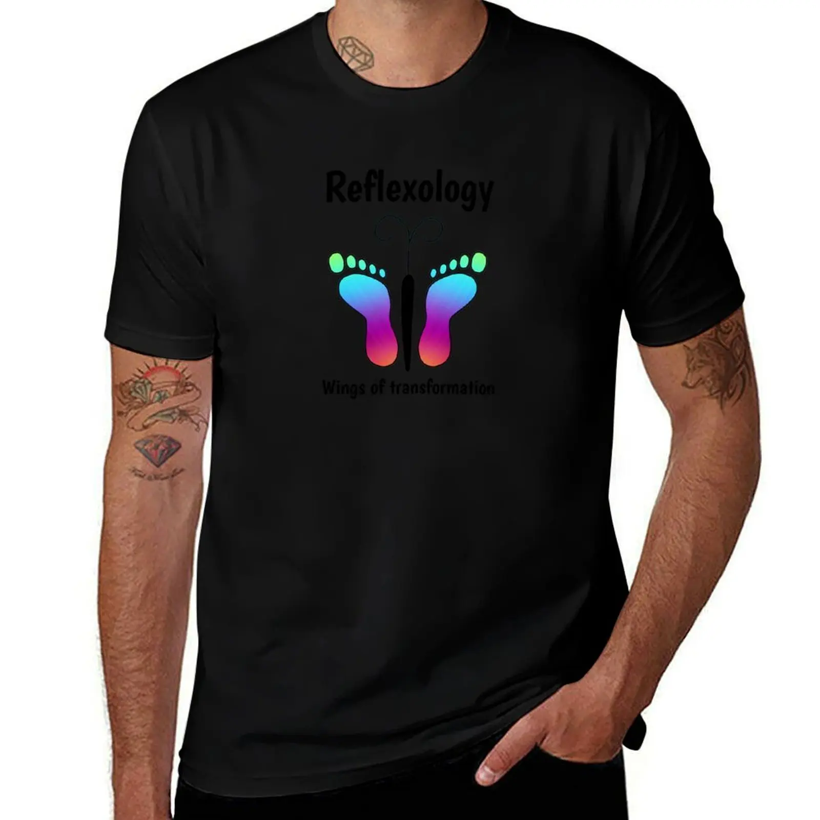 Wings of transformation with reflexology butterfly T-Shirt Holiday Lightweight T-Shirt