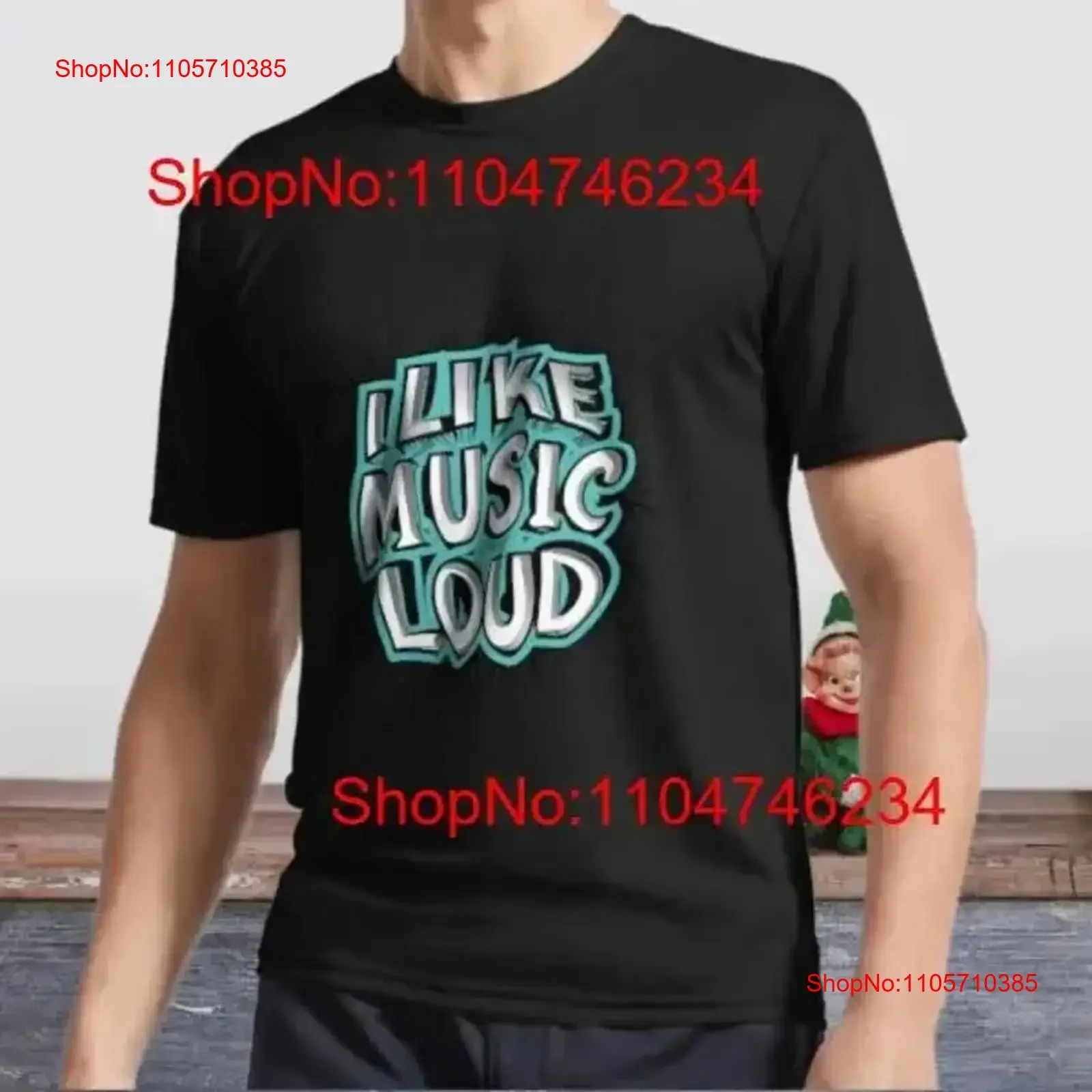 New T Shirt I Like Music Loud Active Logo Funny Size S to 5XL vintage Washed Breathable fashion Versatile Casual homme vintage