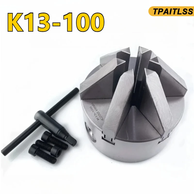 

SANOU 100mm Lathe Brand 6 Jaw Lathe Chuck K13-100 Self-Centering Scroll Chuck Mini Lathe