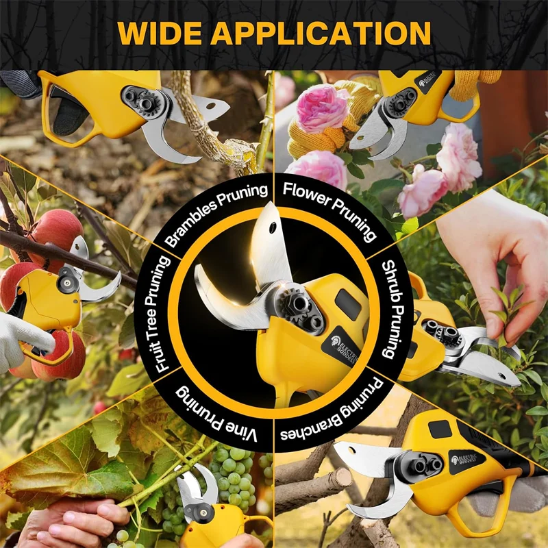 Electric Goddess 30mm Brushless Electric Pruning Shears Fruit Tree Shears Garden Pruning Tools For Dewalt 18V Battery