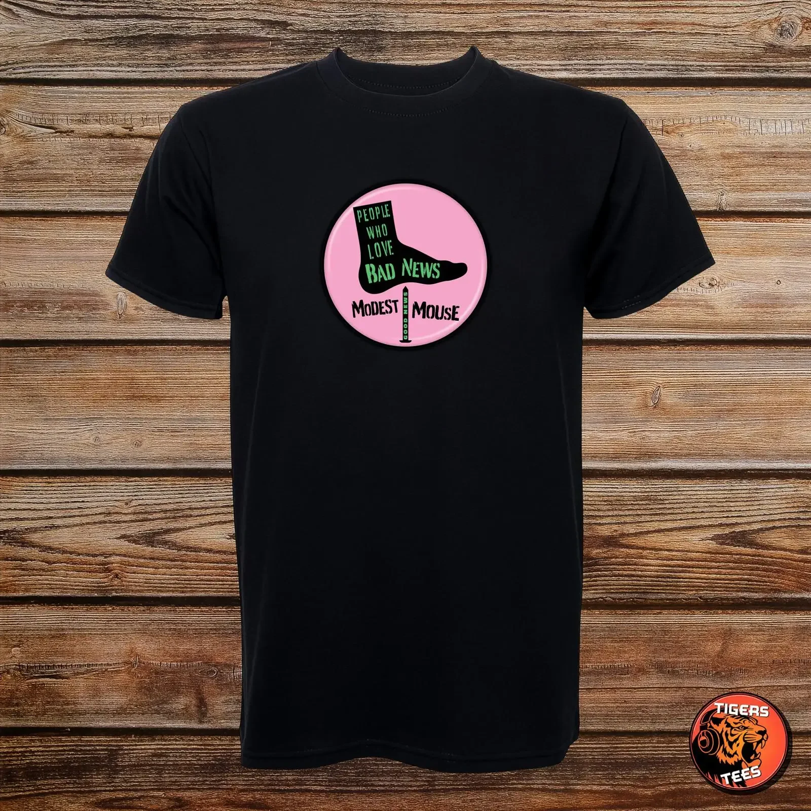 Modest Mouse Good News For People Who Love Bad T Shirt Indie Rock Music Isaac Brock Fan Casual vintage Washed Stylish Soft