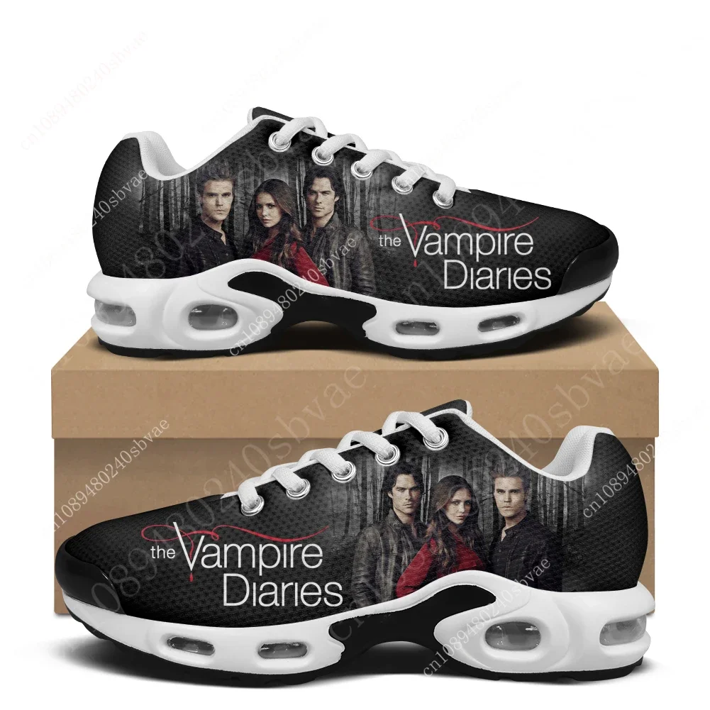 The Vampire Diaries Air Cushion Sports Shoes Damon Salvatore Mens Womens Teenager Sneakers Custom Mesh Customized Sneaker