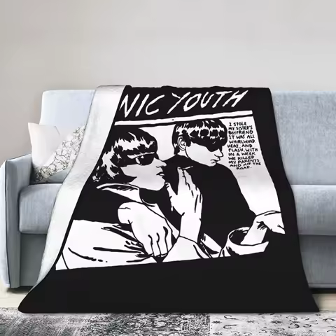 Heat and Youth Flash Sonic Youth Blankets Flannel Winter Music Band Super Warm Throw Blanket for Bed Travel Plush Thin Quilt