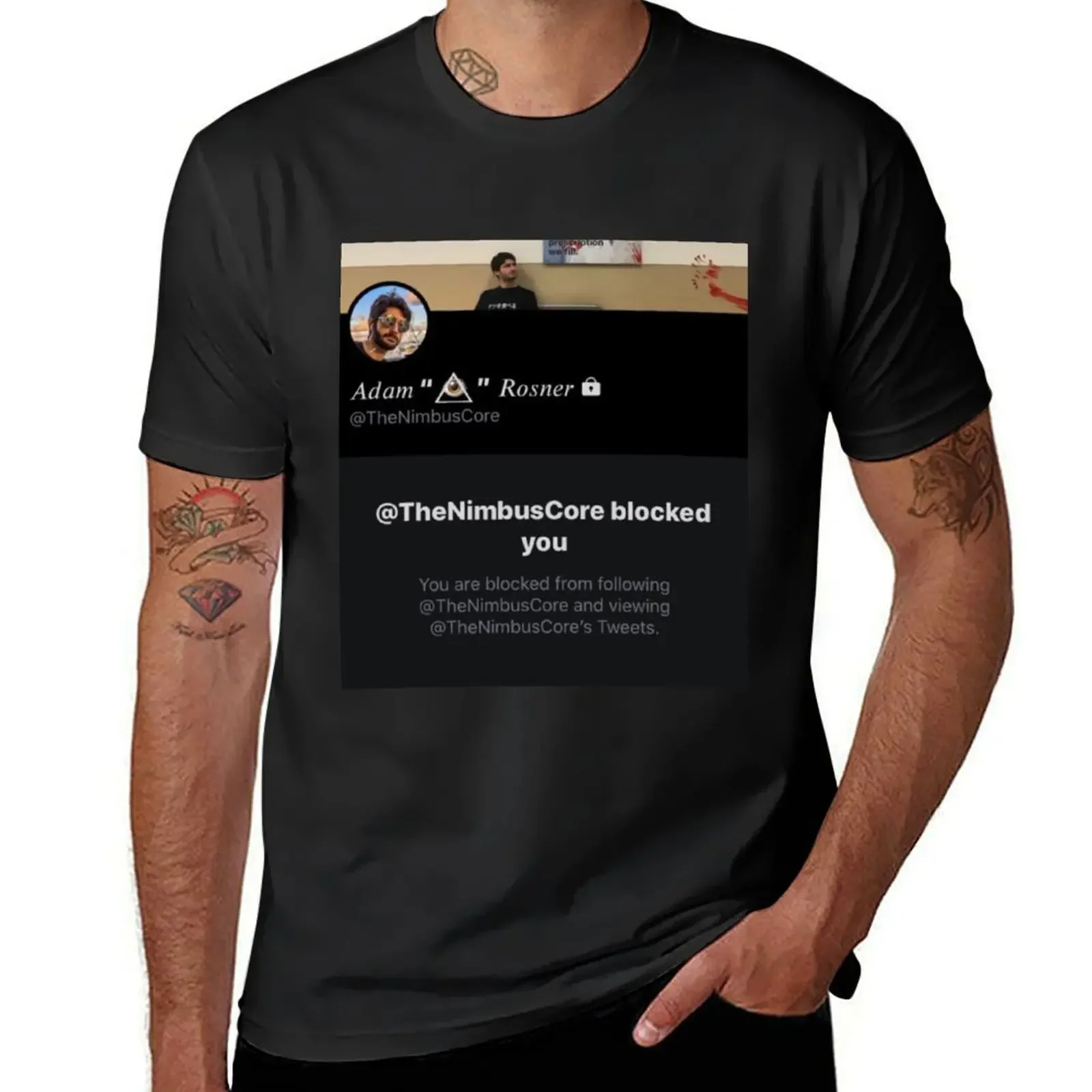 Adam Rosner blocked me on Twitter T-Shirt vintage anime shirt cheap stuff mens big and tall t shirts