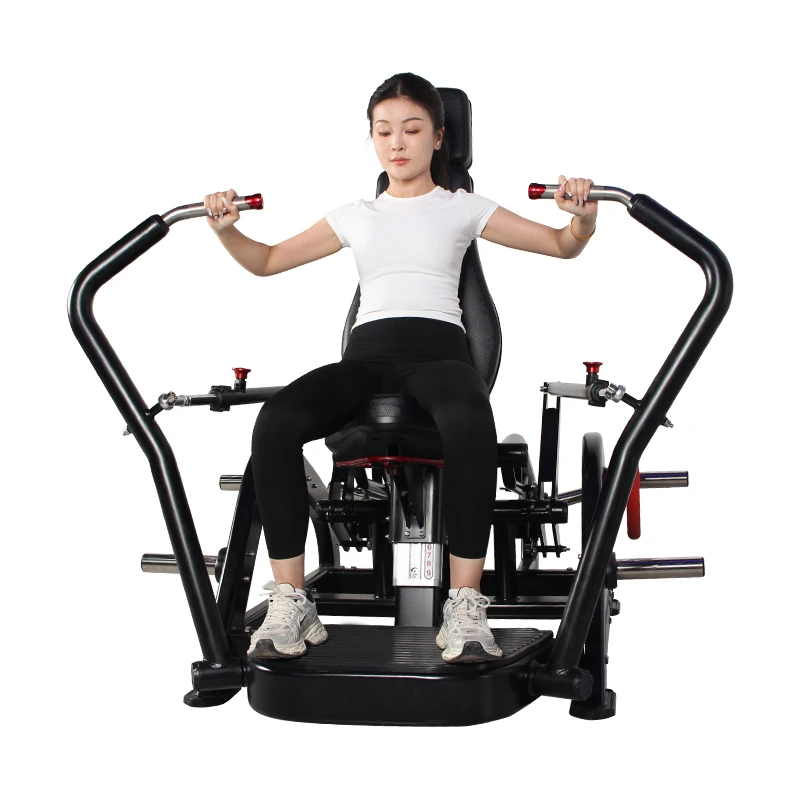 New Arrival Commercial Heavy Duty Gym Fitness Equipment Chest/Back Workout Plate Loaded Chest Press Machine for Fitness Center