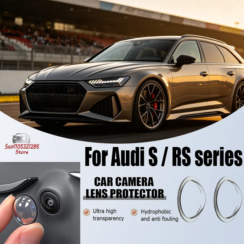 For Audi S / RS series Car Camera Protective Cover,Lens Cover Specific,Car Mounted 360 Reverse Camera Protective Cover,Univer