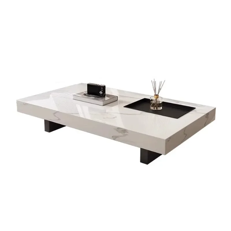 

slate floating box coffee table light luxury square high-end living room home designer Internet celebrity coffee table