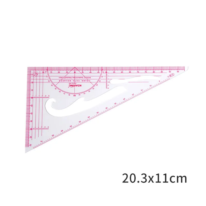 1:4 1:5 Clothing Drawing Plate Making Ruler Tailor Sewing Tools Patchwork Triangular Scale Ruler for Measure Clothes Tool