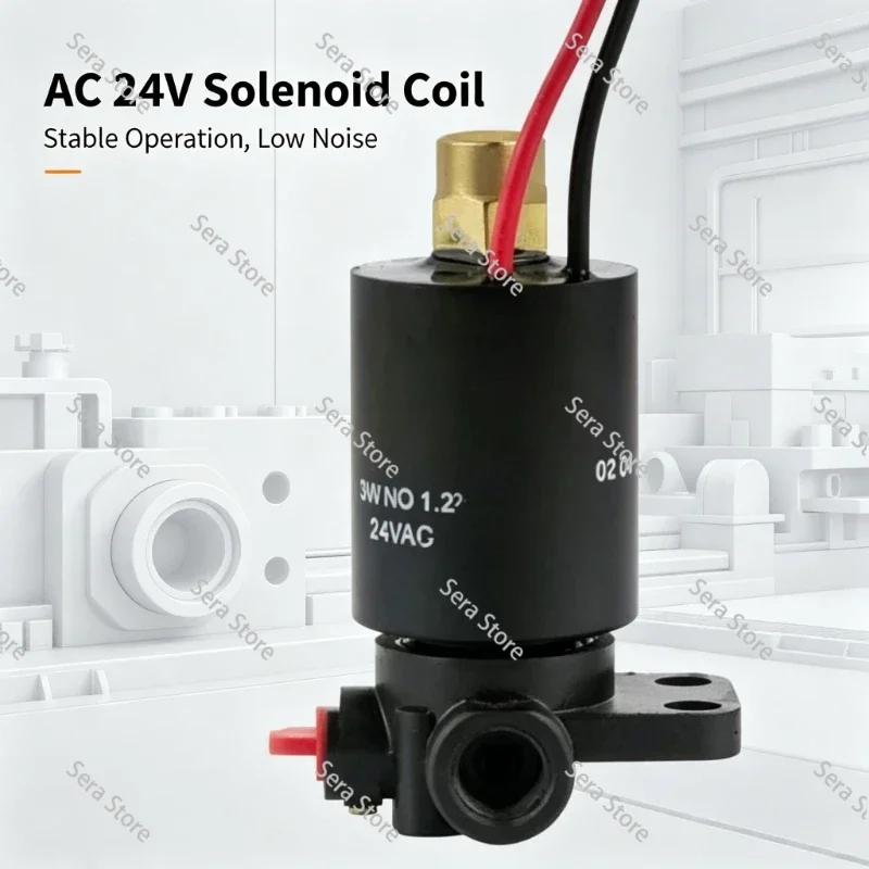 24VAC Normally Closed Solenoid Valve ZCS-04P-3T for Greenhouse Lawn Artificial Mist Garden Irrigation System