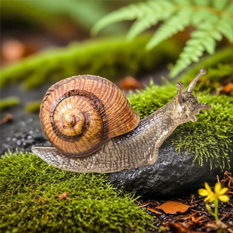 Oenux Wildes Insekt Tiere Schnecken Wachstumszyklus Modell Gartendekoration Figuren PVC Miniatur Niedliche Bildung Kinderspielzeug – Detail 11