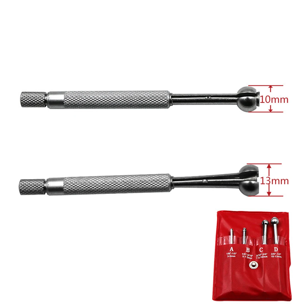 

4Pcs Precision Telescoping Gauge 3 to 14Mm Hole Gage for Deep and Shallow Bores Hardened Measuring Faces Long Life Tool Set