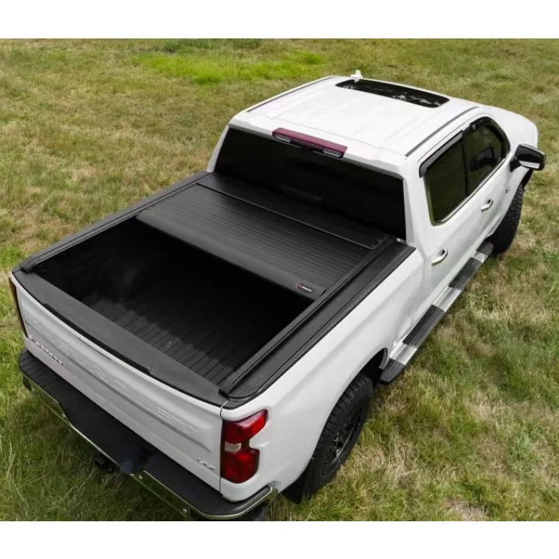 

Custom-fit aluminum roller cover for heavy duty pickup truck Sierra Silverado Ram F-150 hard tonneau cover