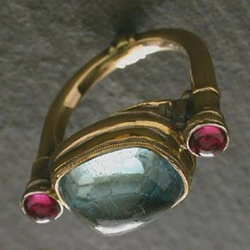 قطعة واحدة من الخاتم الأنيق العتيق - مجوهرات هدية عيد ميلاد عيد الحب للذكرى السنوية للنساء، ملابس يومية وإكسسوارات الحفلات #3