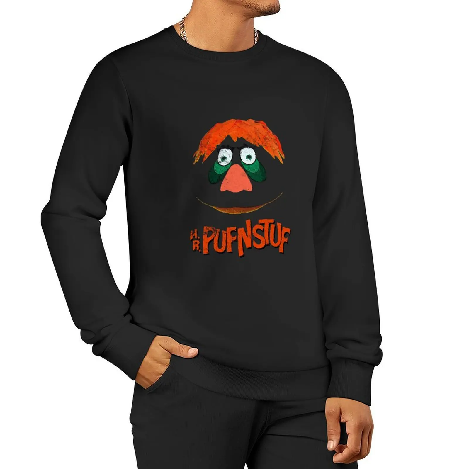 

HR Pufnstuf Pullover Hoodie men wear anime clothes oversize sweatshirt