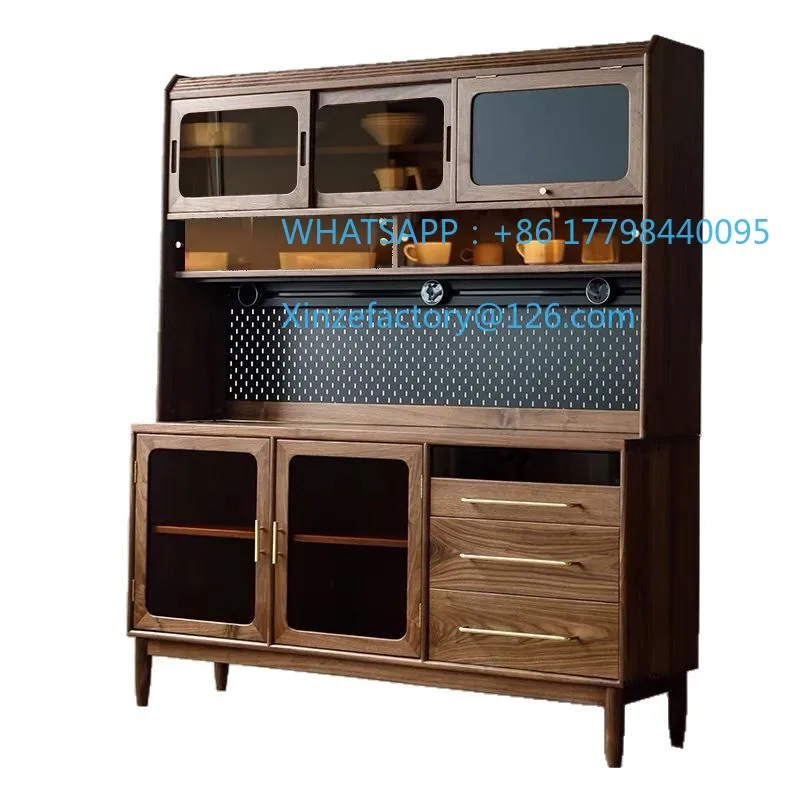 

Customizable all solid wood wine cabinet modern and simple