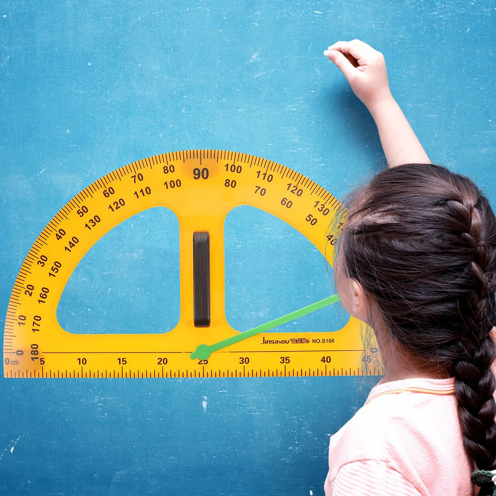 Protractor Teacher Math Protractors Plastic for Drafting Horns Centimeter Ruler Geometry Tool