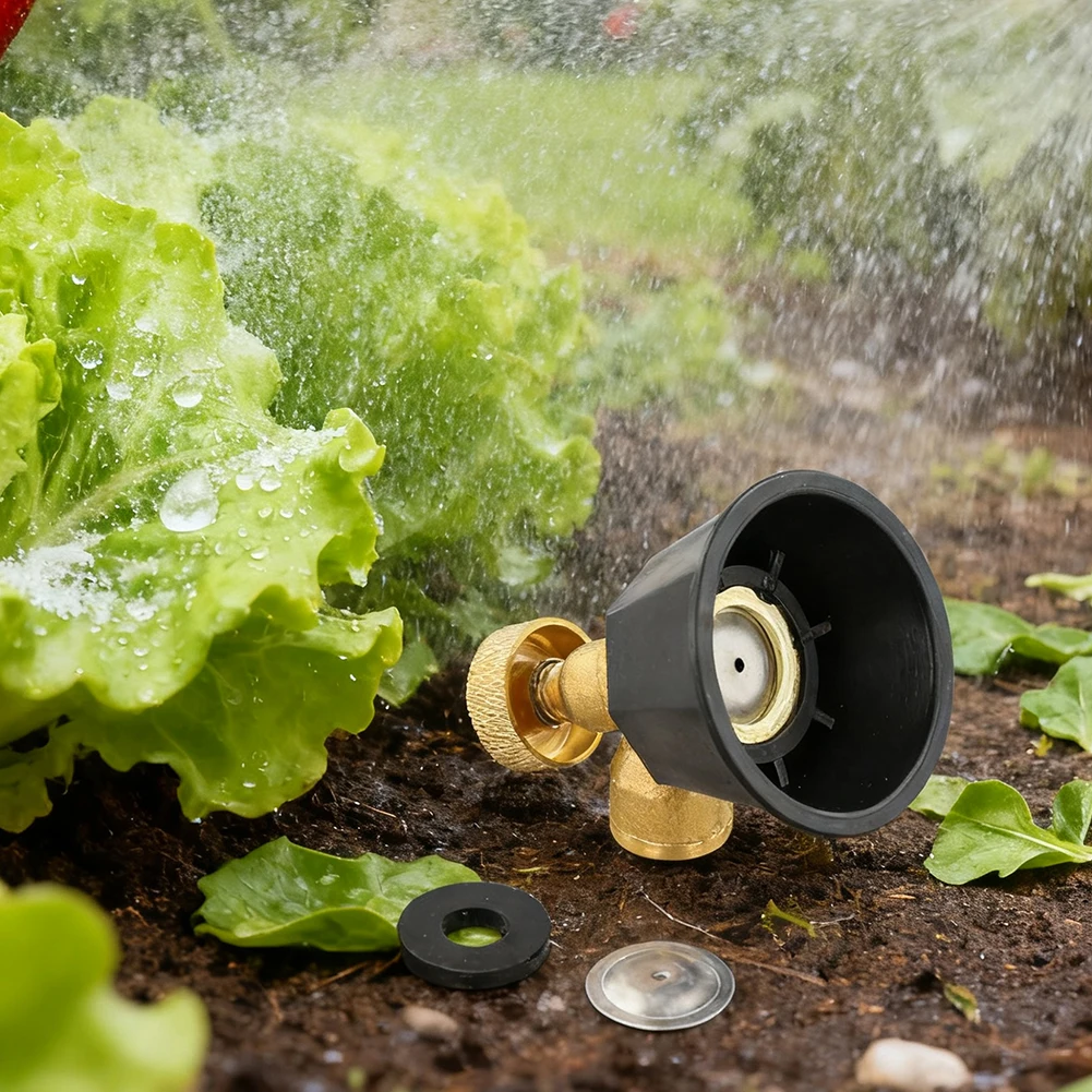Agricultural Atomizer Nozzle In Brass With Adjustable Spray Control For Cyclone And Style Sprinkler System Fittings