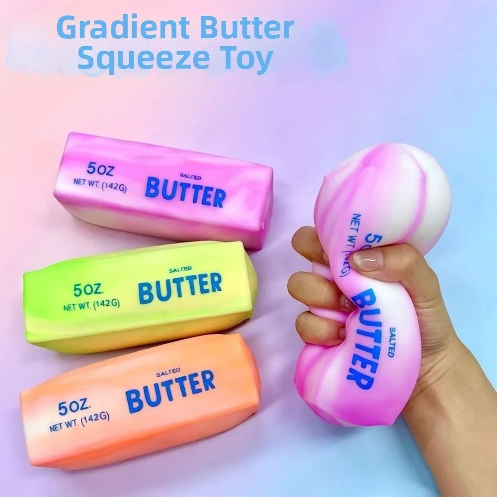 13.5cm Butter Stick Squeezing Hand Relax Anxiety Relief Slow Rebound Fidget Elastic Kneading Butter Stick Pinch for Adults