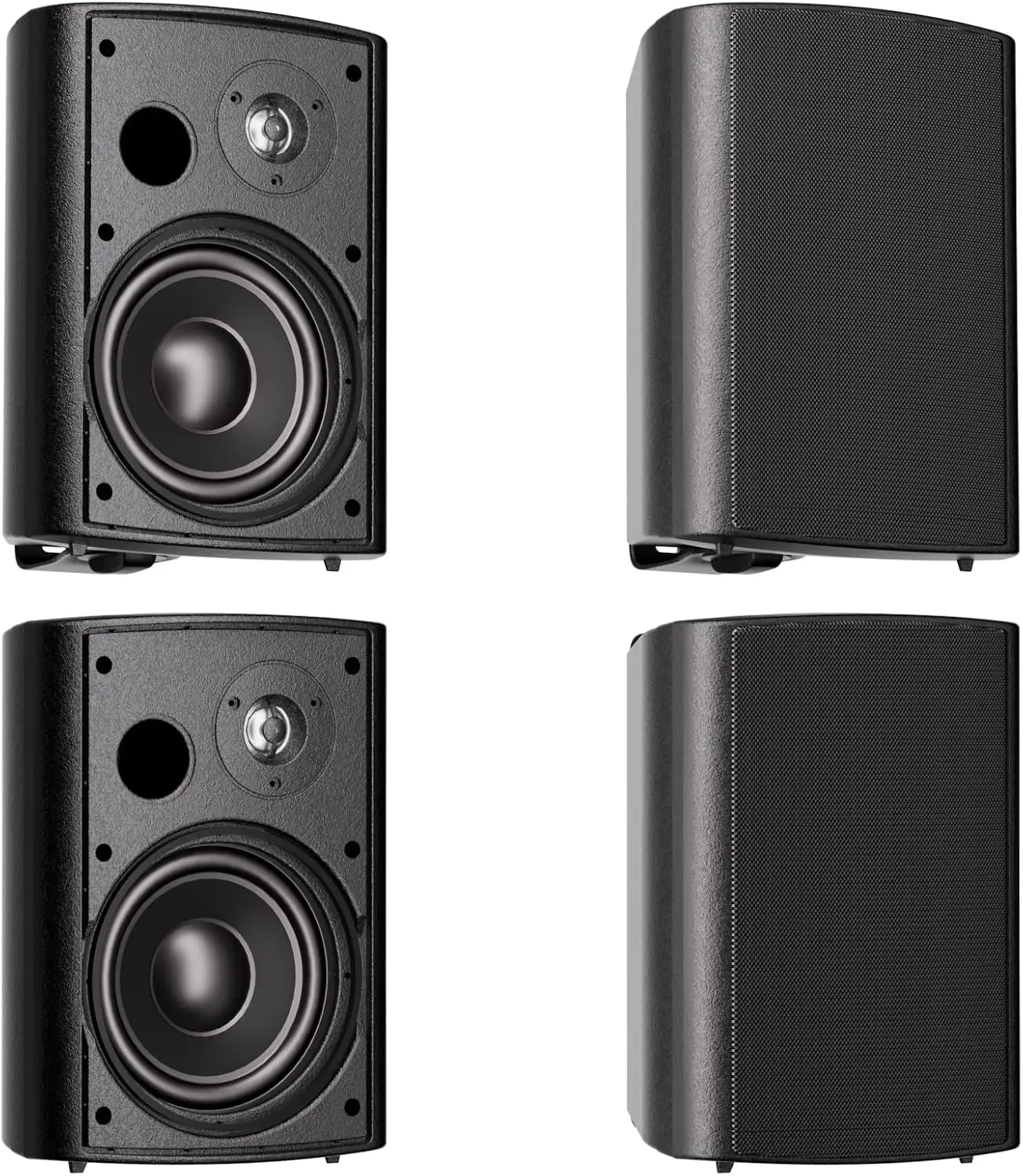 6.5 Inches Outdoor Speakers Wired Waterproof Passive,Wall Mount Speakers with 800 Watts Powerful Bass for Home Patio Garden