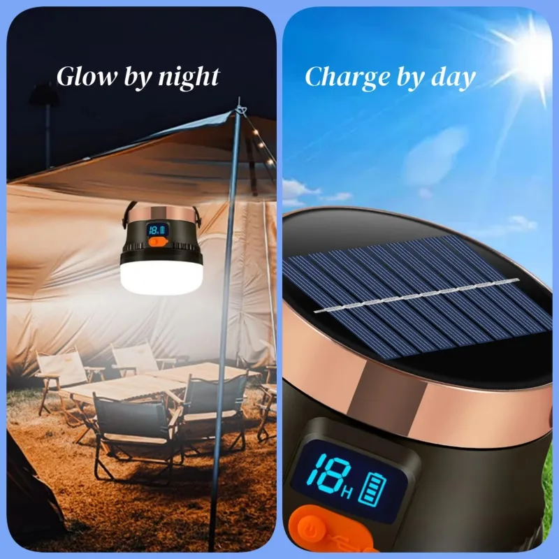 Rechargeable Waterproof Light Emitting Diode String Light Solar Outdoor Chandelier