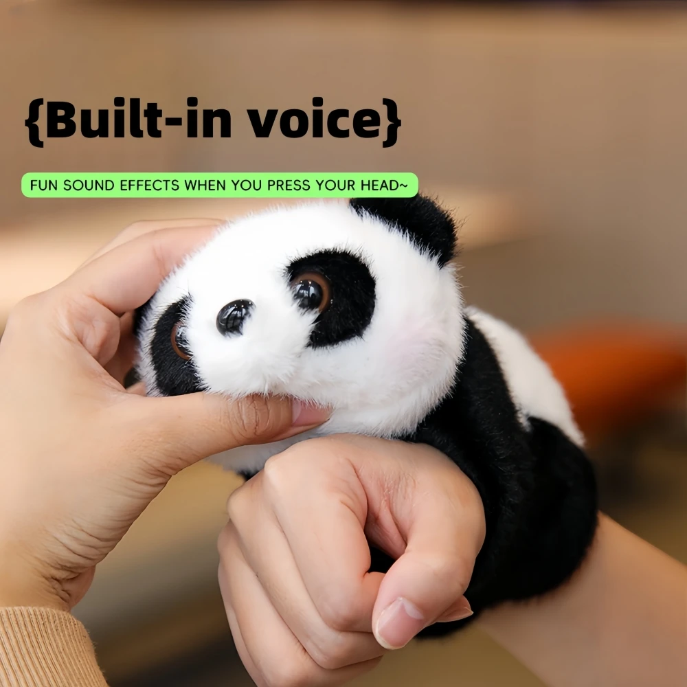 Children's plush hand puppet toys | Plush ring animal bracelets | Plush panda, rabbit, orangutan toys | Casual doll toys