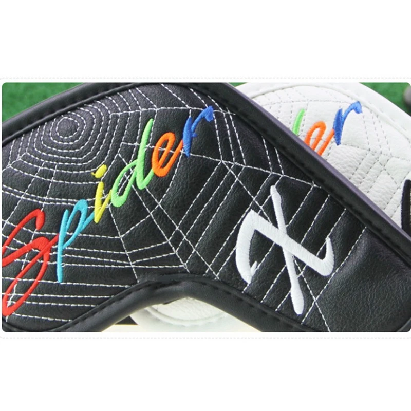 Golf Iron Cover Club Head Protective Cover Spider Web Embroidery Head Cover Golf Cap Cover Waterproof 10 Pcs/Group