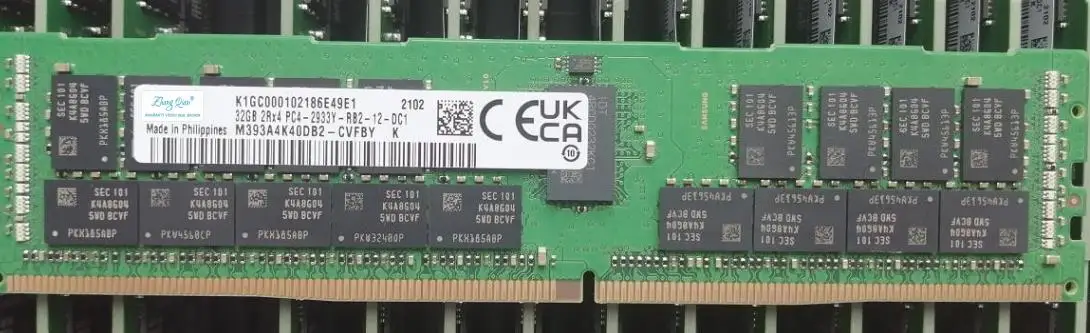 

For 32G DDR4 2933MHz ECC RDIMM M393A4K40DB2-CVF